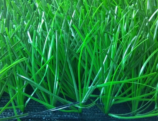 Diamond Shape Futsal Artificial Grass , 50mm Bicolor Synthetic Football Turf