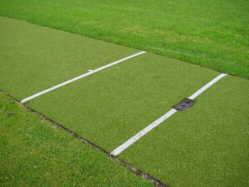 Plastic Artificial Cricket Pitch Grass Green 8 Mm For Cricket Teeing Ground