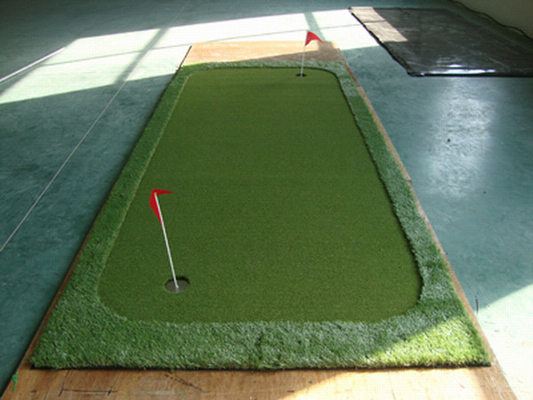 Synthetic Golf Artificial Grass With Mini Two Holes For Golf Pitch